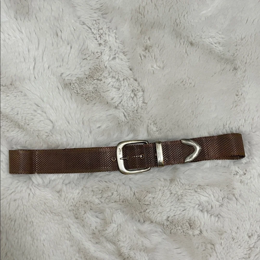 VTG Ralph Lauren Metal Mesh Belt with Silver Buckle